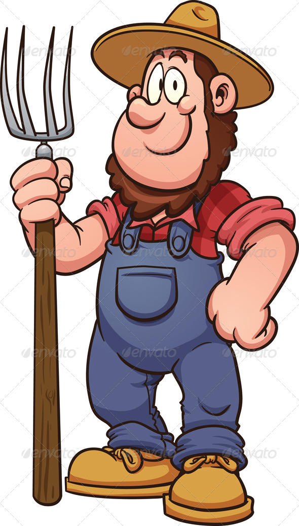 Cartoon Farmer by memoangeles | GraphicRiver